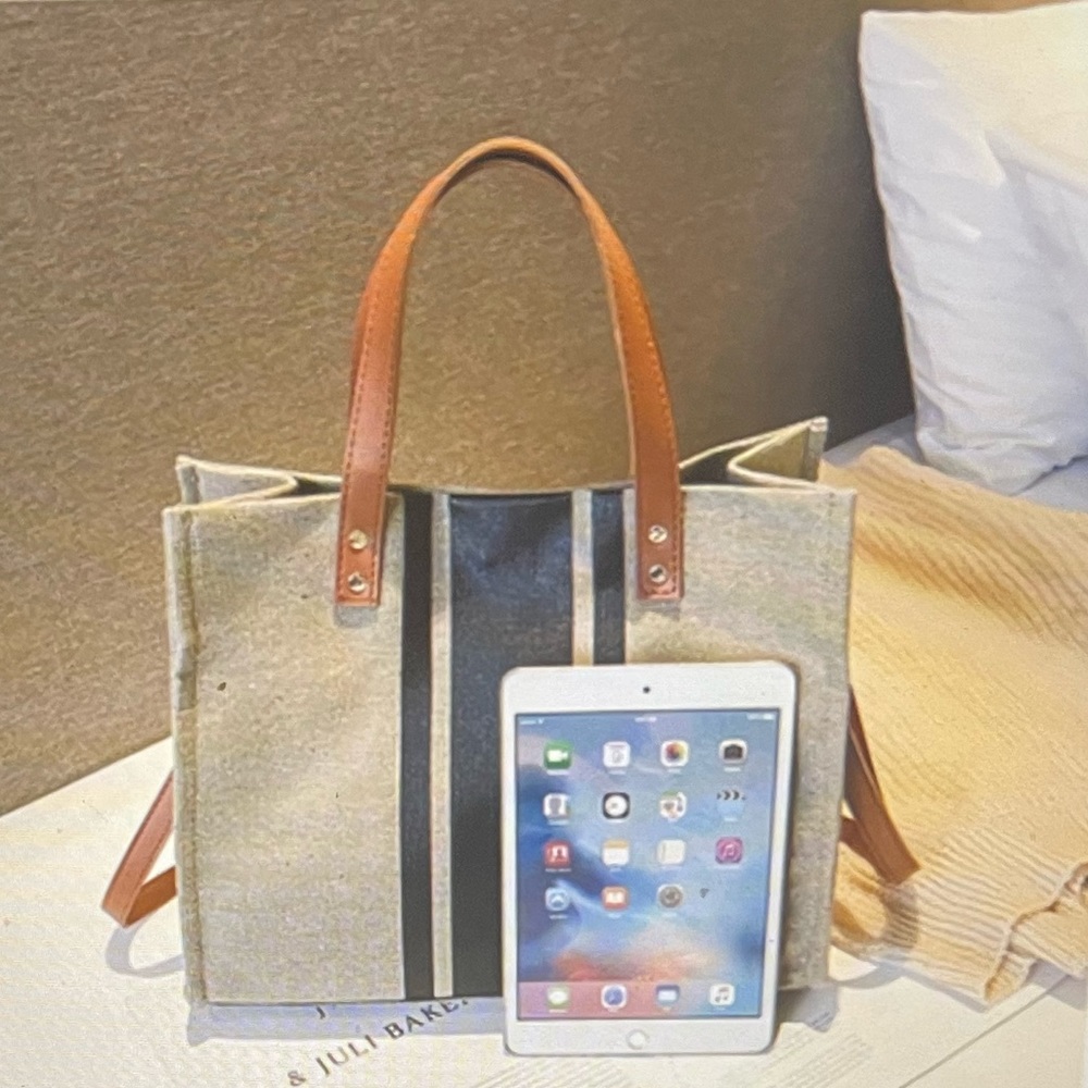 NWT Wknd OnlY  Canvas Crossbody Tote Bags - Picture 10 of 17